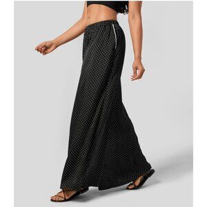 Halara Mid Rise Side Picket Wide Leg Polka Dot Resort Pants NWOT Size M 8-10